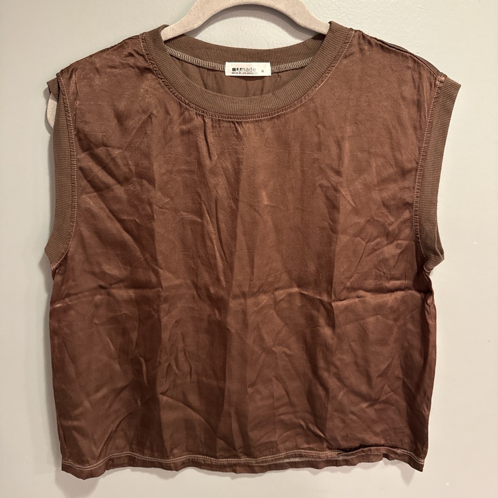 LAmade Brown Muscle Tee